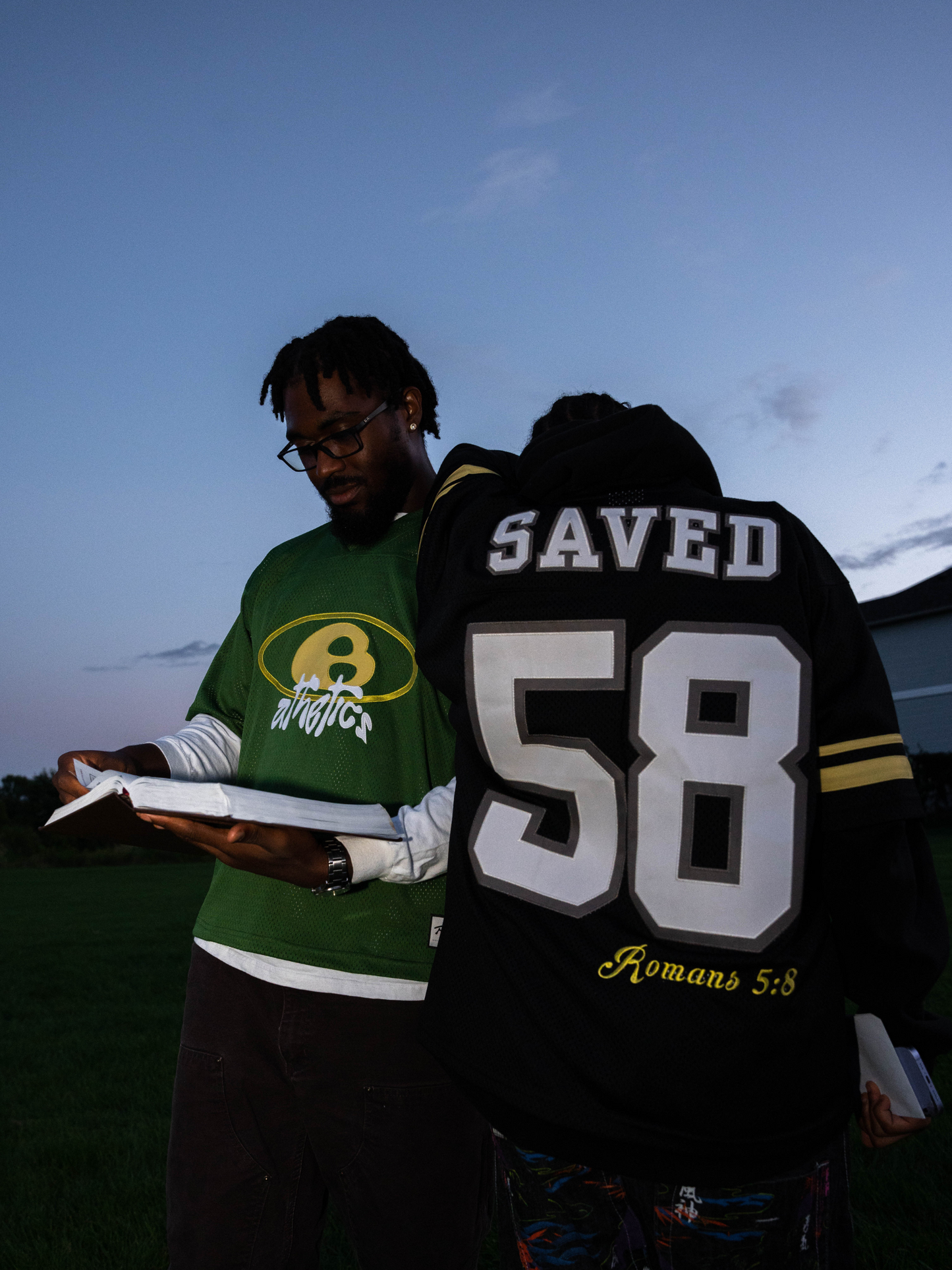"Faith Dept" - Romans 5:8 Jersey