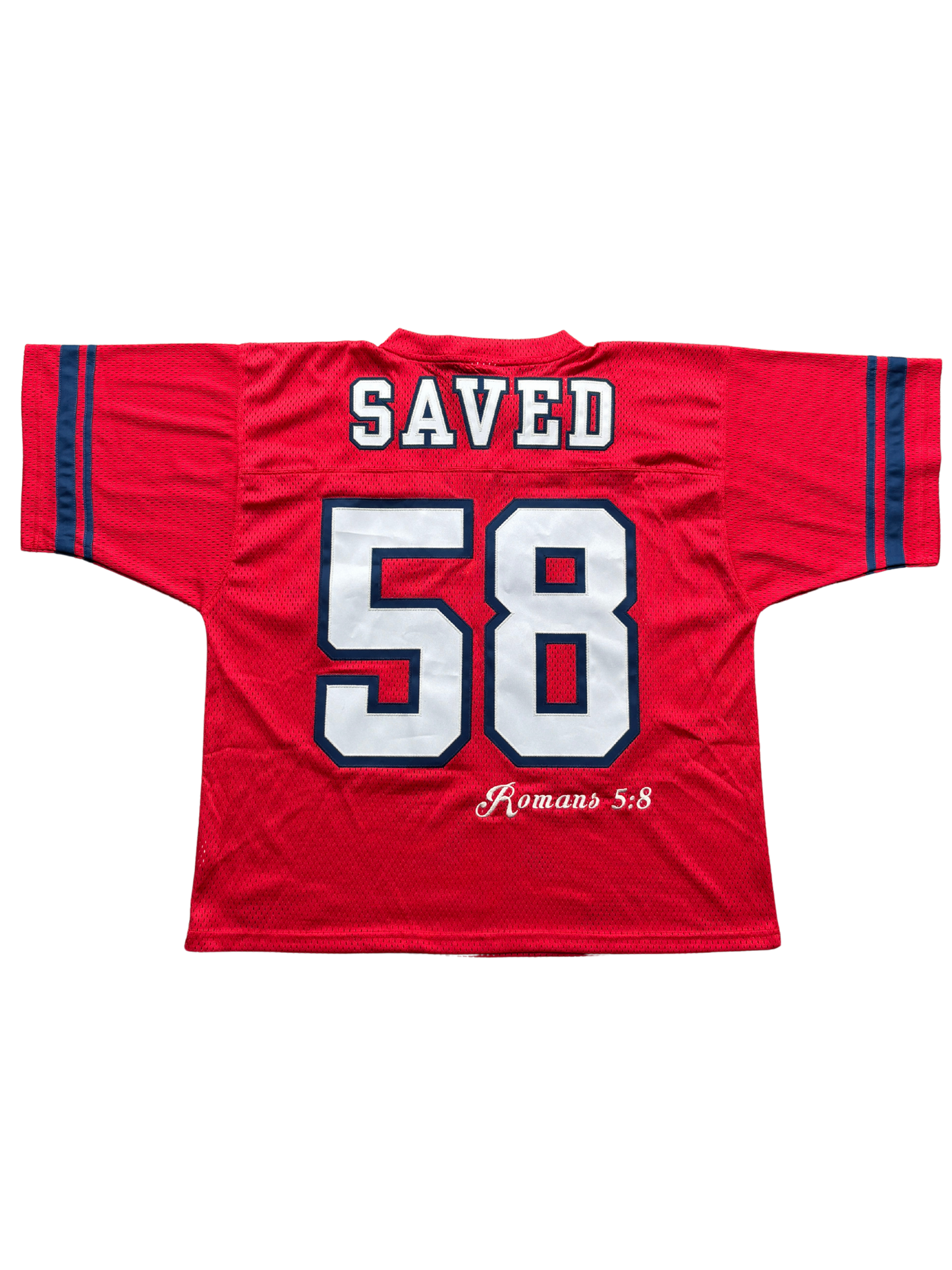 'Crimson' Romans 5:8 Jersey