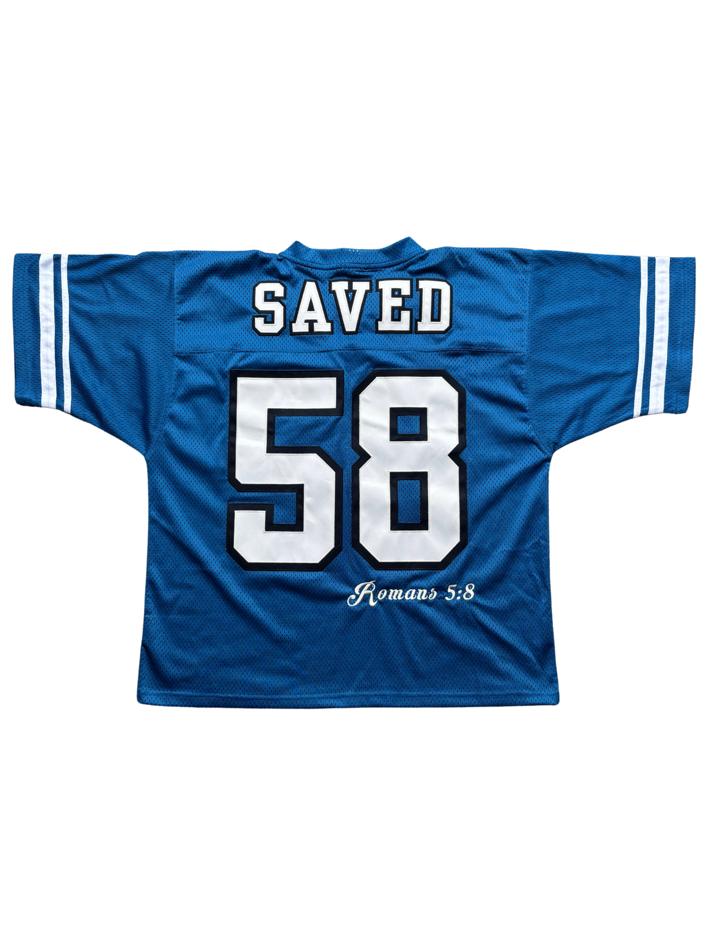 'Sapphire' Romans 5:8 jersey