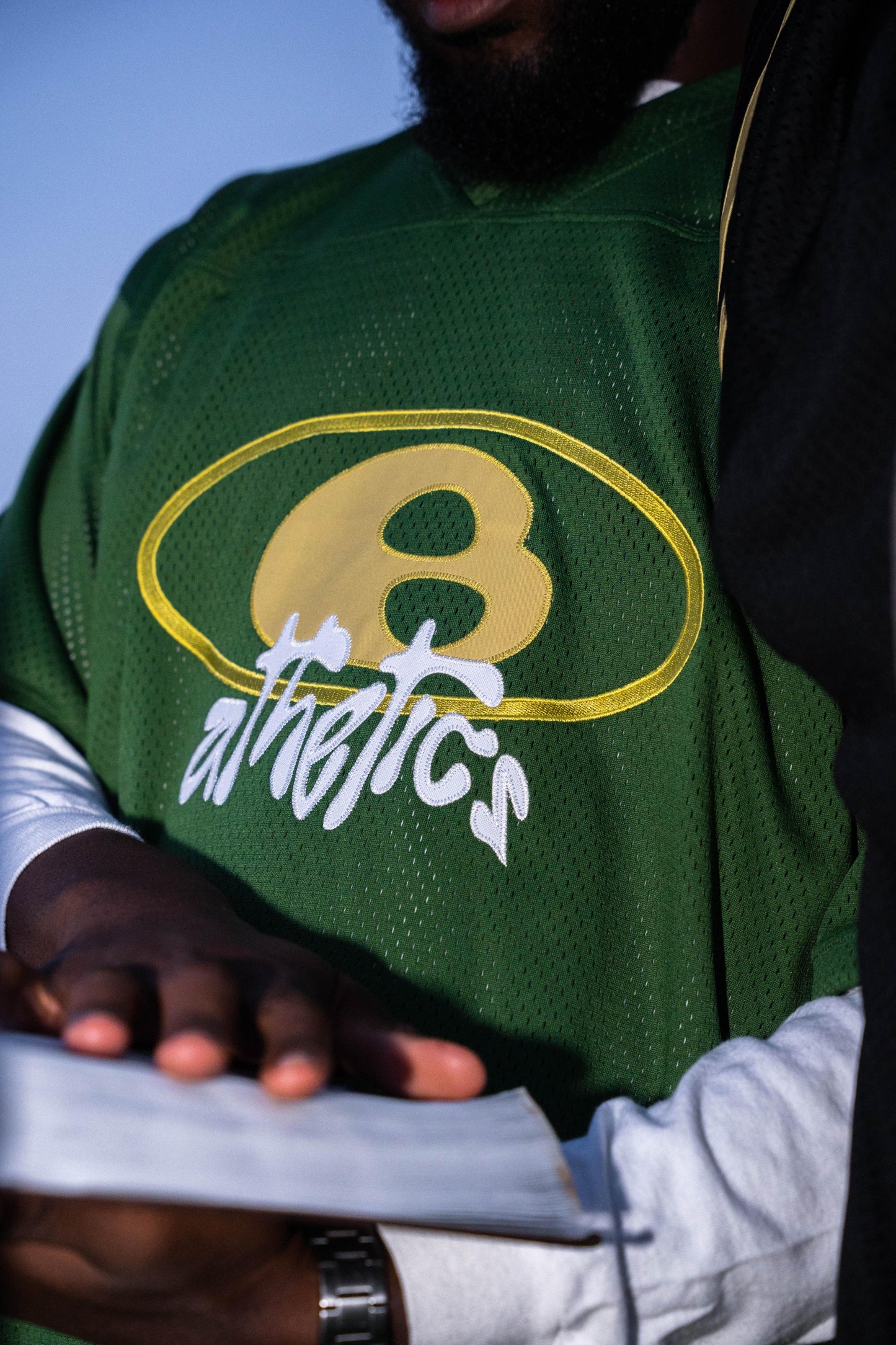 "Novelty Athletics"- Romans 5:8 Jersey