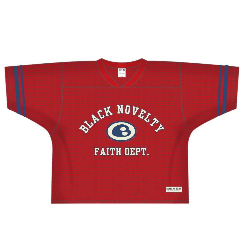 'Crimson' Romans 5:8 Jersey