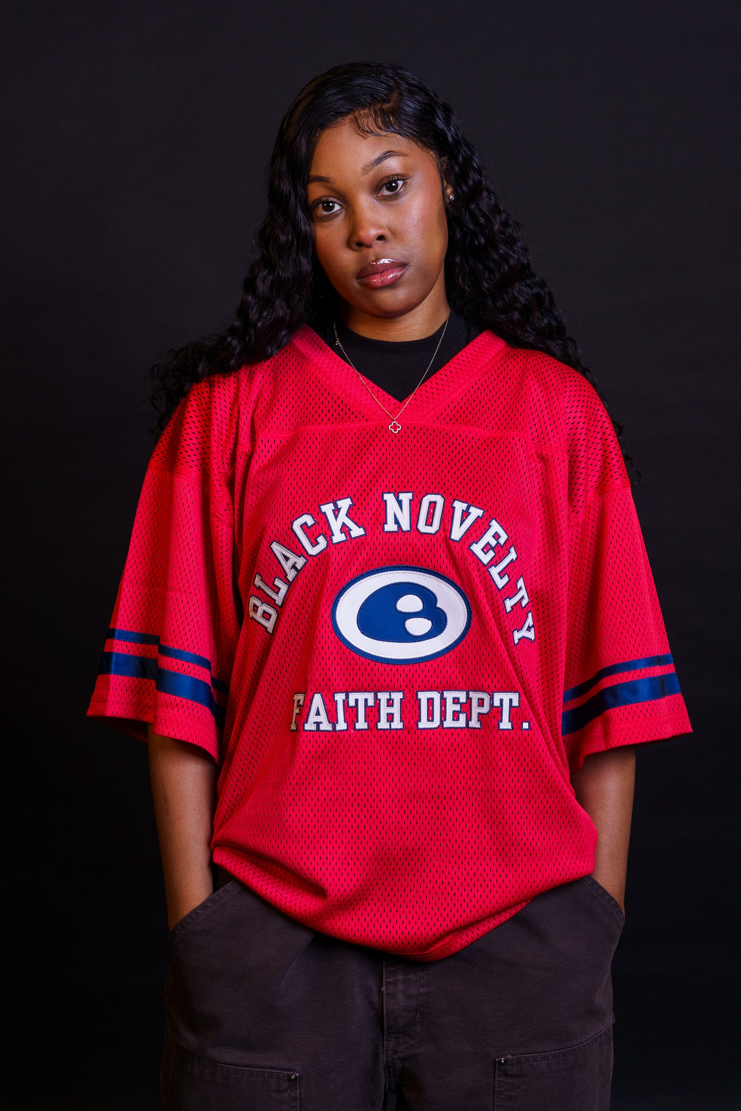 'Crimson' Romans 5:8 Jersey