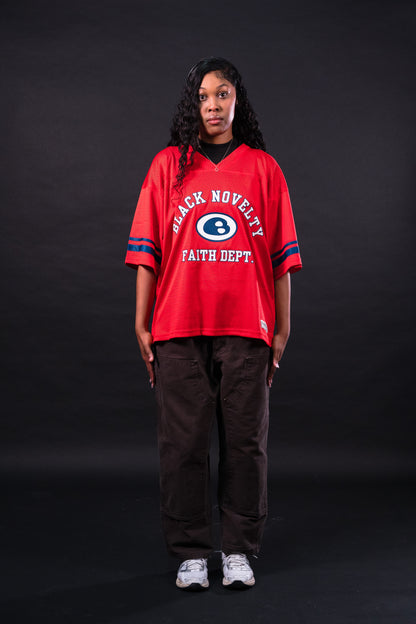 'Crimson' Romans 5:8 Jersey